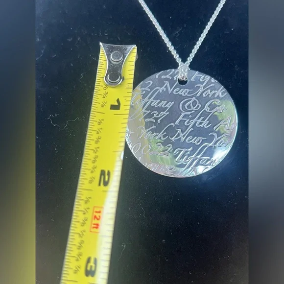 RARE 18” GIFTABLE Tiffany & Co Sterling Silver .925 Necklace, Pouch, Bag. - Picture 12 of 12